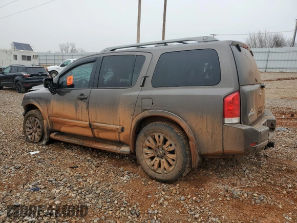2015 Nissan Armada Platinum z VIN 5N1BA0NE6FN623527, wystawiony jako Copart lot #43061735 z przebiegiem 104 518 mil mil oraz Szkoda całkowita • Salvage title. Historia ofert i sprzedaży dostępna na DreamBid. Obrazek 2.