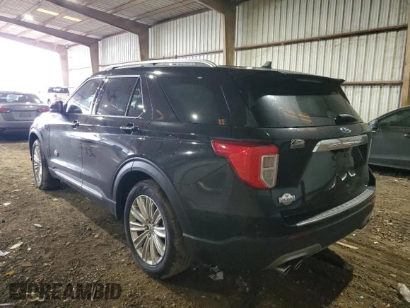 2022 Ford Explorer King Ranch with VIN 1FM5K7LCXNGA76706, listed as a Copart auction lot 83227544 with 28,879 mi miles and Salvage Title. Bid and sale history available at carsss.com. Image 2.