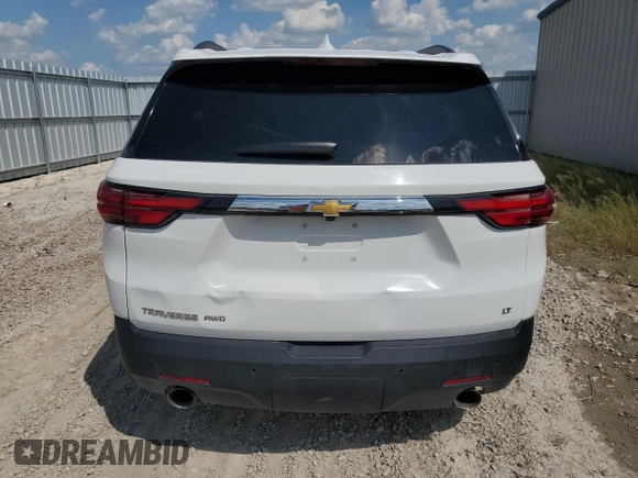 2023 Chevrolet Traverse LT Cloth with VIN 1GNEVGKW0PJ132818, listed as a Copart auction lot 71440884 with 43,638 mi miles and Clean Title. Bid and sale history available at carsss.com. Image 6.
