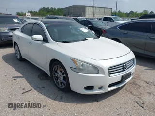 2014 Nissan Maxima SV with VIN 1N4AA5AP4EC476516, listed as a IAAI auction lot 41910674 with 103,257 mi miles and . Bid and sale history available at DreamBid. Image 1.