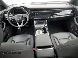 2021 Audi Q8 Premium with VIN WA1AVAF19MD004052, listed as a Copart auction lot 44625595 with 75,430 mi miles and Salvage Title. Bid and sale history available at carsss.com. Image 8.
