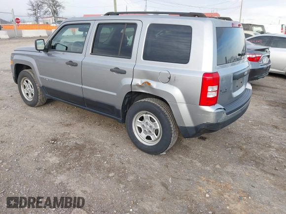 2017 Jeep Patriot Sport with VIN 1C4NJPBA4HD118509, listed as a IAAI auction lot 41610448 with 98,970 mi miles. Bid and sale history available at carsss.com. Image 3.
