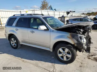 2011 Mercury Mariner Premier with VIN 4M2CN9HG9BKJ03424, listed as a Copart auction lot 76325124 with 0 mi miles and Salvage Title. Bid and sale history available at carsss.com. Image 4.
