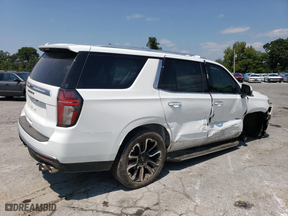2022 Chevrolet Tahoe High Country with VIN 1GNSKTKL5NR195468, listed as a Copart auction lot 67576994 with 27,704 mi miles and Salvage Title. Bid and sale history available at carsss.com. Image 3.