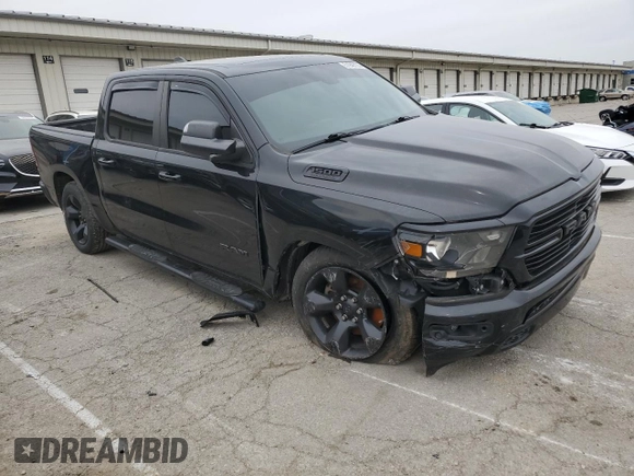 2019 Ram 1500 Big Horn/Lone Star with VIN 1C6SRFFT5KN731765, listed as a Copart auction lot 51946135 with 95,644 mi miles and Salvage Title. Bid and sale history available at carsss.com. Image 4.