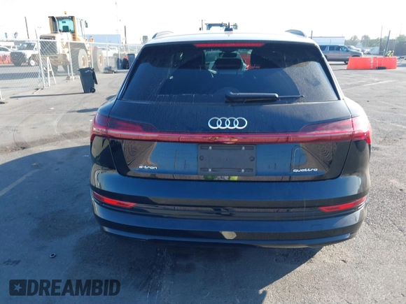 2021 Audi e-tron Premium with VIN WA1AAAGE3MB021535, listed as a IAAI auction lot 41146496 with 53,293 mi miles. Bid and sale history available at carsss.com. Image 17.