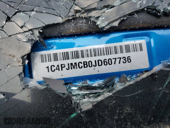 2018 Jeep Cherokee Latitude z VIN 1C4PJMCB0JD607736, wystawiony jako Copart lot #58635835 z przebiegiem Nie podano mil oraz Szkoda całkowita • Salvage title. Historia ofert i sprzedaży dostępna na DreamBid. Obrazek 13.