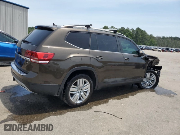 2019 Volkswagen Atlas SE with VIN 1V2WR2CAXKC521646, listed as a Copart auction lot 57383735 with 89,832 mi miles and Salvage title. Bid and sale history available at DreamBid. Image 3.