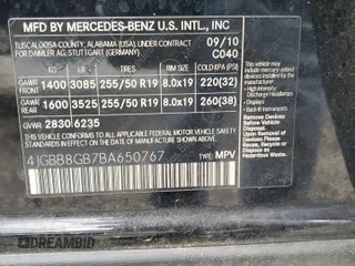 2011 Mercedes-Benz M 350 z VIN 4JGBB8GB7BA650767, wystawiony jako Copart lot #56570845 z przebiegiem 204 989 mil mil oraz Szkoda całkowita • Salvage title. Historia ofert i sprzedaży dostępna na DreamBid. Obrazek 13.