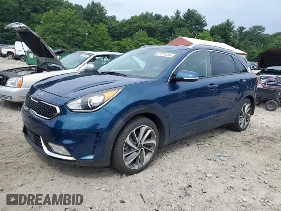 2019 Kia Niro Touring with VIN KNDCE3LCXK5345712, listed as a Copart auction lot 61921284 with 57,903 mi miles and Salvage Title. Bid and sale history available at carsss.com. Image 1.
