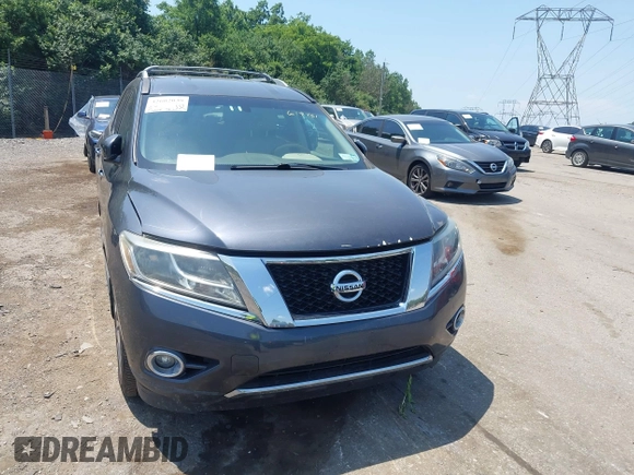 2013 Nissan Pathfinder Platinum with VIN 5N1AR2MM3DC617461, listed as a IAAI auction lot 42602039 with 145,209 mi miles and . Bid and sale history available at DreamBid. Image 6.