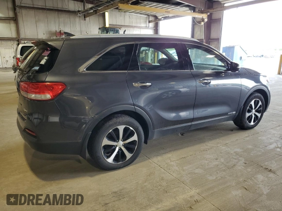 2016 Kia Sorento EX with VIN 5XYPHDA50GG017183, listed as a Copart auction lot 55647524 with 100,859 mi miles and Clean Title. Bid and sale history available at carsss.com. Image 3.