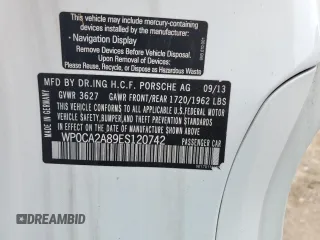 2014 Porsche Boxster z VIN WP0CA2A89ES120742, wystawiony jako Copart lot #58651954 z przebiegiem 30 866 mil mil oraz Szkoda całkowita • Salvage title. Historia ofert i sprzedaży dostępna na DreamBid. Obrazek 12.