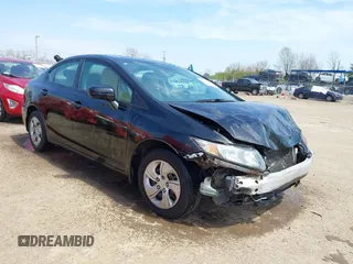 2015 Honda Civic Sedan LX with VIN 19XFB2F55FE074310, listed as a IAAI auction lot 42070495 with 141,943 mi miles. Bid and sale history available at carsss.com. Image 1.
