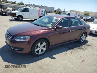 2013 Volkswagen Passat SE with VIN 1VWBP7A35DC014094, listed as a Copart auction lot 65344535 with 162,186 mi miles and Salvage title. Bid and sale history available at DreamBid. Image 1.
