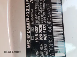 2013 Mercedes-Benz SLK-Class SLK 250 with VIN WDDPK4HA4DF064757, listed as a Copart auction lot 79703984 with 122,875 mi miles and Salvage Title. Bid and sale history available at carsss.com. Image 13.