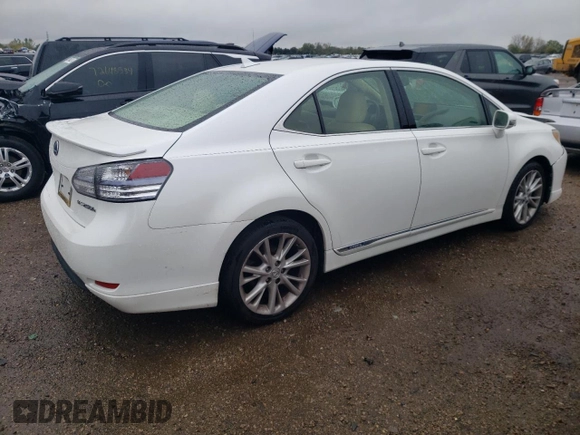 2010 Lexus HS with VIN JTHBB1BA1A2011348, listed as a Copart auction lot 72393784 with 154,829 mi miles and Salvage Title. Bid and sale history available at carsss.com. Image 3.