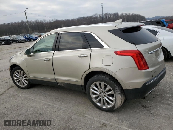 2017 Cadillac XT5 Platinum AWD with VIN 1GYKNFRS7HZ100180, listed as a Copart auction lot 85314924 with 52,093 mi miles and Salvage Title. Bid and sale history available at DreamBid. Image 2.