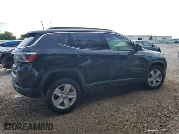 2022 Jeep Compass Latitude with VIN 3C4NJDBB1NT206270, listed as a Copart auction lot 52740675 with 64,709 mi miles and Clean Title. Bid and sale history available at DreamBid. Image 3.