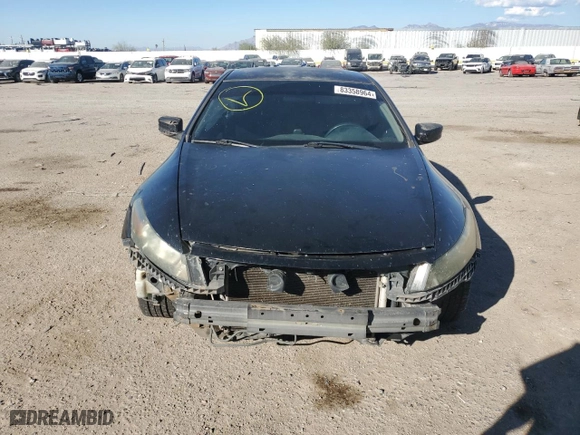 2012 Honda Accord Cpe LX-S with VIN 1HGCS1A31CA004421, listed as a Copart auction lot 83358964 with 0 mi miles and Salvage Title. Bid and sale history available at carsss.com. Image 5.