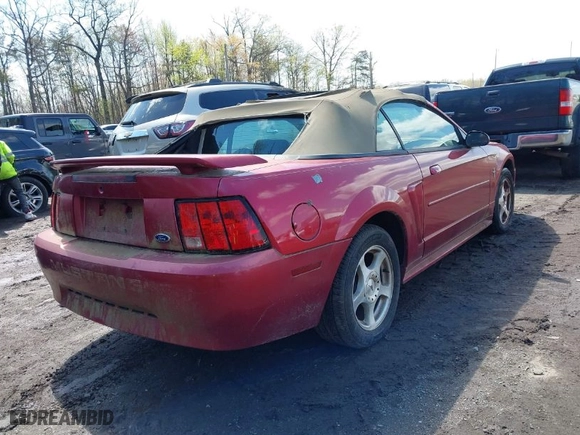 2003 Ford Mustang Deluxe with VIN 1FAFP44443F367341, listed as a IAAI auction lot 41985869 with 1 mi miles. Bid and sale history available at carsss.com. Image 4.