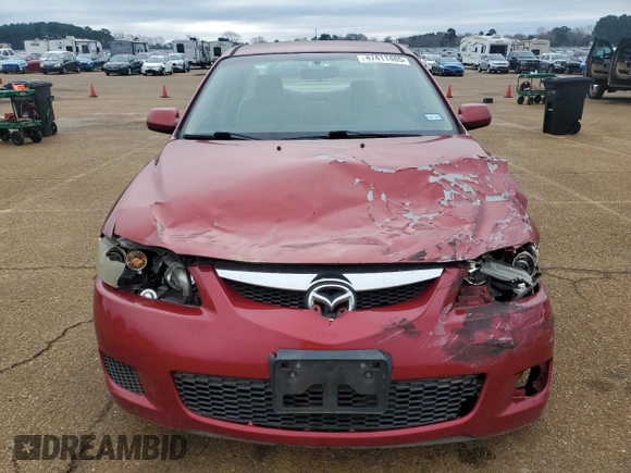 2006 Mazda 6 i with VIN 1YVFP80C565M57679, listed as a Copart auction lot 47411465 with 241,260 mi miles and Salvage Title. Bid and sale history available at carsss.com. Image 5.
