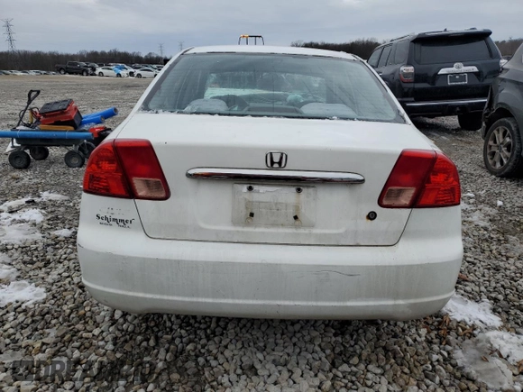 2002 Honda Civic LX with VIN 1HGES16552L081993, listed as a Copart auction lot 67070564 with Not Provided miles and Salvage Title. Bid and sale history available at DreamBid. Image 6.