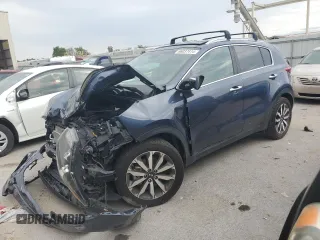 2017 Kia Sportage EX with VIN KNDPN3AC9H7237647, listed as a Copart auction lot 66037414 with 61,901 mi miles and Salvage Title. Bid and sale history available at carsss.com. Image 1.