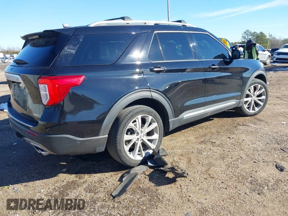 2021 Ford Explorer Platinum with VIN 1FM5K8HC2MGA54549, listed as a IAAI auction lot 41239529 with 43,518 mi miles. Bid and sale history available at carsss.com. Image 4.