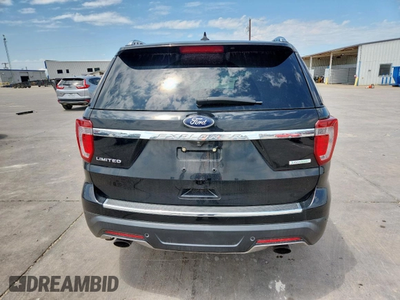 2018 Ford Explorer Limited with VIN 1FM5K7FH3JGB17047, listed as a Copart auction lot 58846805 with 79,862 mi miles and Salvage title. Bid and sale history available at DreamBid. Image 6.