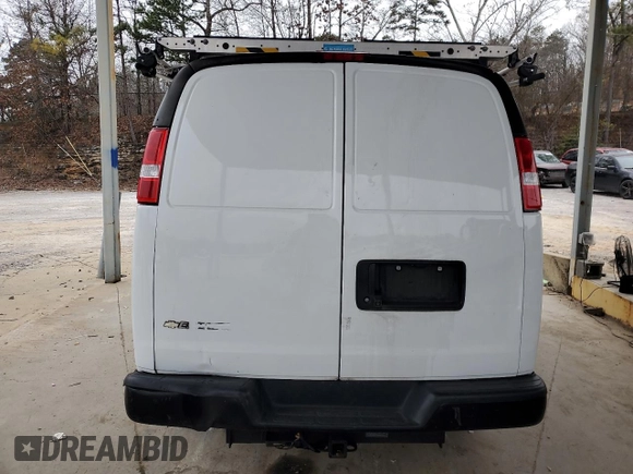 2020 Chevrolet Express Cargo Van with VIN 1GCWGAFP3L1263369, listed as a Copart auction lot 42049285 with 0 mi miles and Clean Title. Bid and sale history available at carsss.com. Image 6.