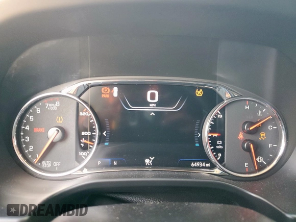 2022 GMC Acadia Denali with VIN 1GKKNXLS7NZ113483, listed as a Copart auction lot 61395605 with 64,934 mi miles and Salvage title. Bid and sale history available at DreamBid. Image 9.
