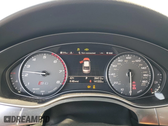 2016 Audi S6 Premium Plus z VIN WAUF2AFC8GN090536, wystawiony jako Copart lot #53939585 z przebiegiem 141 333 mil mil oraz Szkody całkowita. Historia ofert i sprzedaży dostępna na DreamBid. Obrazek 9.