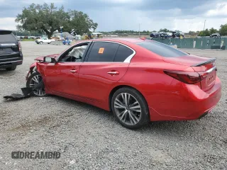 2021 Infiniti Q50 Sensory with VIN JN1EV7CP4MM700307, listed as a Copart auction lot 67297684 with Not provided miles and Non repairable. Bid and sale history available at DreamBid. Image 2.