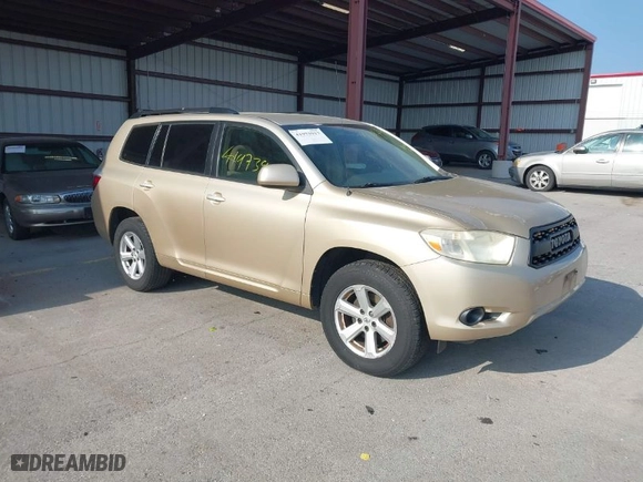 2008 Toyota Highlander with VIN JTEES41A482068313, listed as a IAAI auction lot 41973917 with 262,396 mi miles. Bid and sale history available at carsss.com. Image 1.
