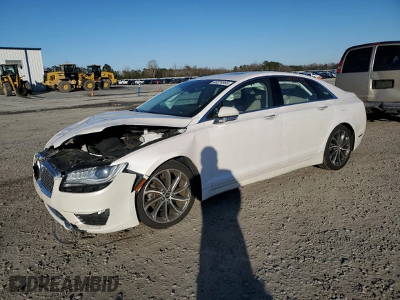 2019 Lincoln MKZ Reserve I with VIN 3LN6L5D91KR614030, listed as a Copart auction lot 46224965 with 47,639 mi miles and Salvage Title. Bid and sale history available at carsss.com. Image 1.