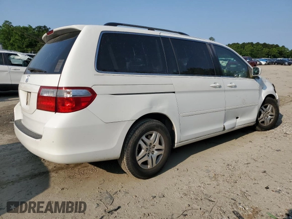 2007 Honda Odyssey EX с VIN 5FNRL38497B034764, выставлен на аукционе Copart как лот 58607635 с пробегом 77 028 миль миль и Чистый • Clean title. История ставок и продаж доступна на DreamBid. Изображение 4.