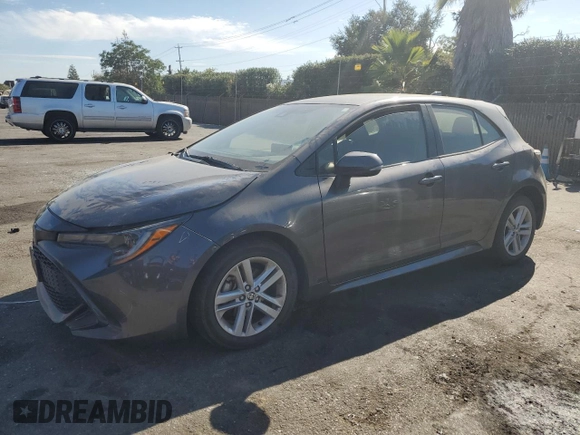 2022 Toyota Corolla Hatchback SE with VIN JTND4MBEXN3181602, listed as a Copart auction lot 74293524 with 41,025 mi miles and Salvage Title. Bid and sale history available at carsss.com. Image 1.