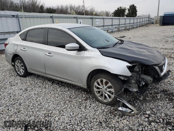 2019 Nissan Sentra SV with VIN 3N1AB7AP4KY343067, listed as a Copart auction lot 48416705 with 49,731 mi miles and Salvage Title. Bid and sale history available at carsss.com. Image 4.