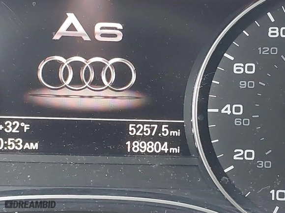 2015 Audi A6 2.0T Premium Plus with VIN WAUGFAFC7FN012403, listed as a IAAI auction lot 41574681 with 189,804 mi miles. Bid and sale history available at carsss.com. Image 14.