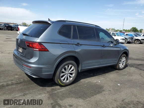 2020 Volkswagen Tiguan S with VIN 3VV1B7AXXLM123021, listed as a Copart auction lot 58362715 with 88,548 mi miles and Salvage title. Bid and sale history available at DreamBid. Image 3.