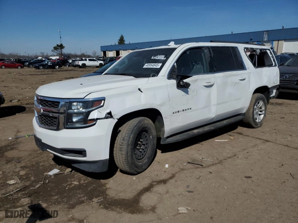2018 Chevrolet Suburban LT with VIN 1GNSKHKCXJR115671, listed as a Copart auction lot 48954845 with 112,962 mi miles and Salvage Title. Bid and sale history available at carsss.com. Image 1.