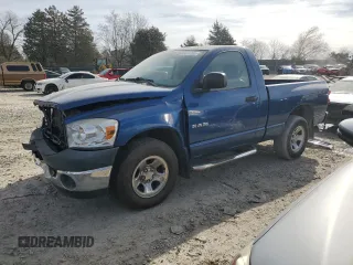 2008 Dodge 1500 ST with VIN 1D7HA16KX8J241655, listed as a Copart auction lot 49341265 with 78,967 mi miles and Salvage Title. Bid and sale history available at DreamBid. Image 1.