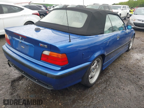 1998 BMW 3 Series M3 with VIN WBSBK0336WEC38029, listed as a IAAI auction lot 42020010 with 145,340 mi miles. Bid and sale history available at carsss.com. Image 4.