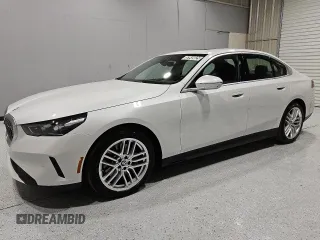2025 BMW 5 Series 530i with VIN WBA43FJ06SCT70412, listed as a Copart auction lot 52649025 with 19,769 mi miles and Clean Title. Bid and sale history available at carsss.com. Image 1.