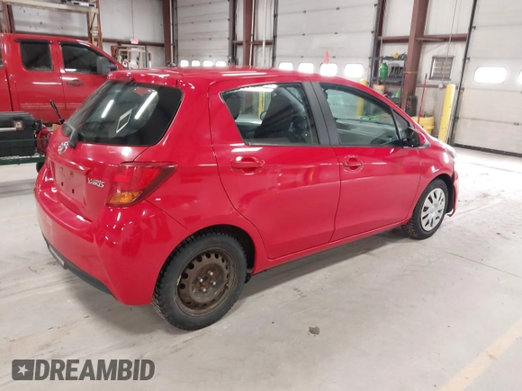 2015 Toyota Yaris L with VIN VNKKTUD30FA034347, listed as a IAAI auction lot 41968602 with 104,197 mi miles and . Bid and sale history available at DreamBid. Image 4.