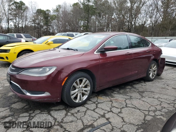 2016 Chrysler 200 Limited with VIN 1C3CCCAB6GN176011, listed as a Copart auction lot 87203864 with 177,823 mi miles and Salvage Title. Bid and sale history available at carsss.com. Image 1.