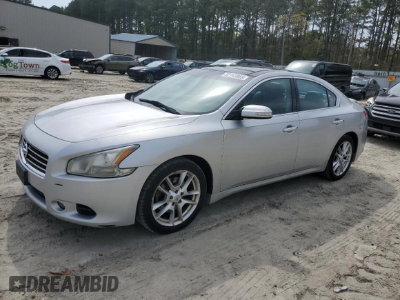 2011 Nissan Maxima SV with VIN 1N4AA5AP9BC861601, listed as a Copart auction lot 52743865 with 149,987 mi miles and Salvage Title. Bid and sale history available at DreamBid. Image 1.