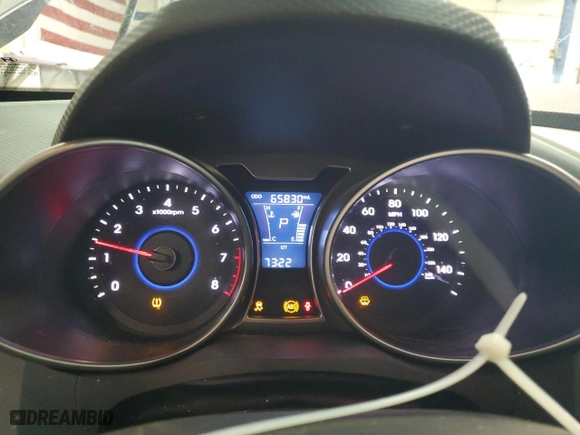 2016 Hyundai Veloster with VIN KMHTC6AD2GU254414, listed as a Copart auction lot 46653745 with 65,830 mi miles and Salvage Title. Bid and sale history available at carsss.com. Image 9.