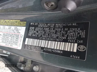 2006 Toyota Camry STD with VIN 4T1BE32K36U118017, listed as a IAAI auction lot 41958626 with 217,807 mi miles and . Bid and sale history available at DreamBid. Image 9.